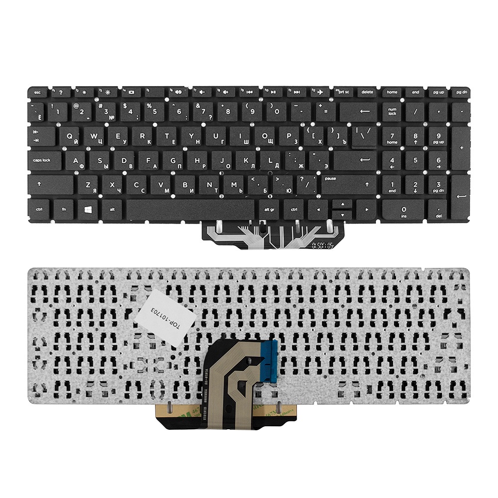 Клавиатура TopOn HP Pavilion 15-ac, 15-ae, 15-af, HP 250 G4, 255 G4 Series. Плоский Enter. Без рамки. PN: HPM14P1, HPM14P13SU-698., KB-101703, черный Клавиатура TopOn HP Pavilion 15-ac, 15-ae, 15-af, HP 250 G4, 255 G4 Series. Плоский Enter. Без рамки. PN: HPM14P1, HPM14P13SU-698., KB-101703, черный