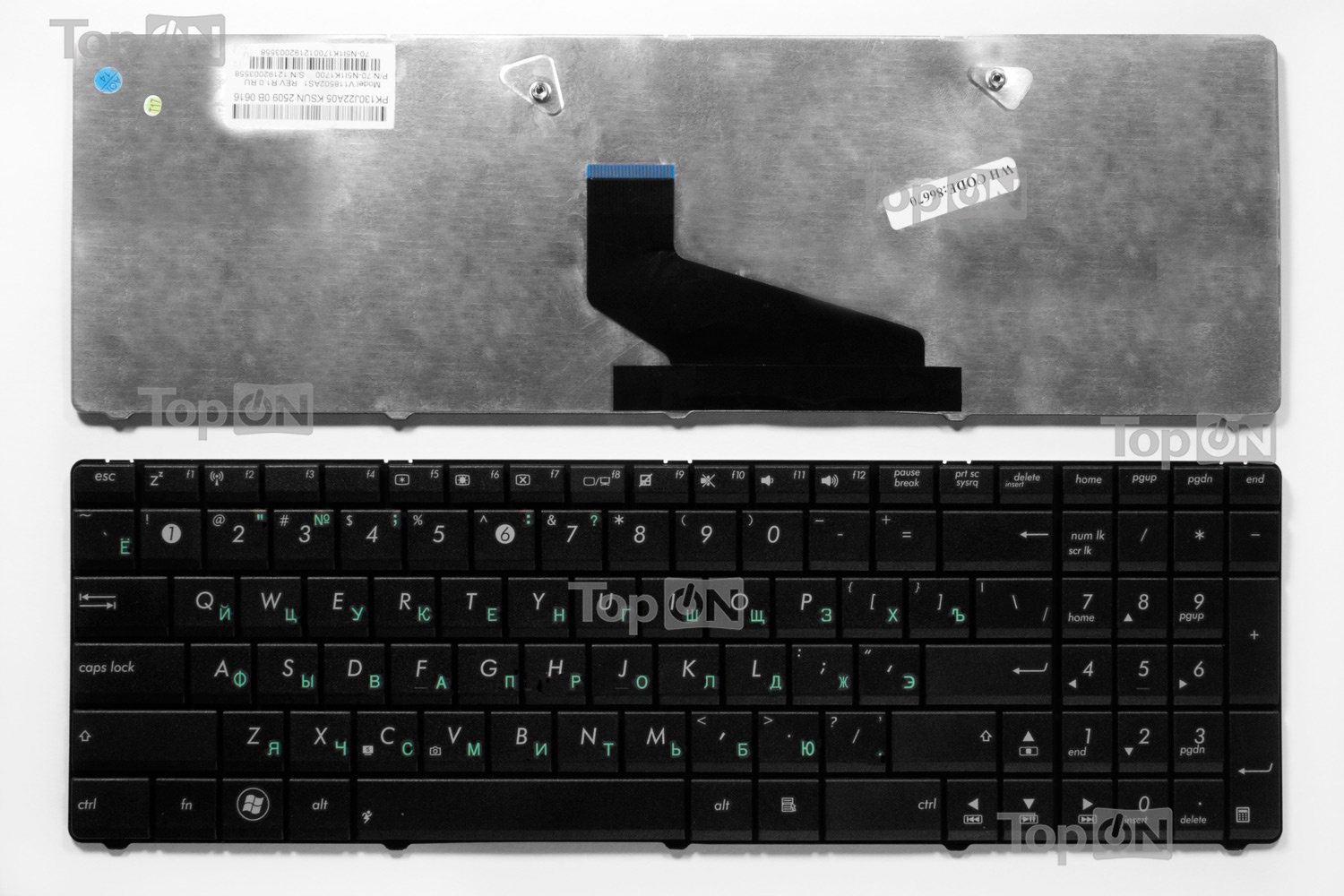 Клавиатура TopOn Asus A53, A73, K53, K73, X53, X73 Series. Плоский Enter. Без рамки. PN: V118502AS1, PK130J21A00., TOP-86670, черный Клавиатура TopOn Asus A53, A73, K53, K73, X53, X73 Series. Плоский Enter. Без рамки. PN: V118502AS1, PK130J21A00., TOP-86670, черный