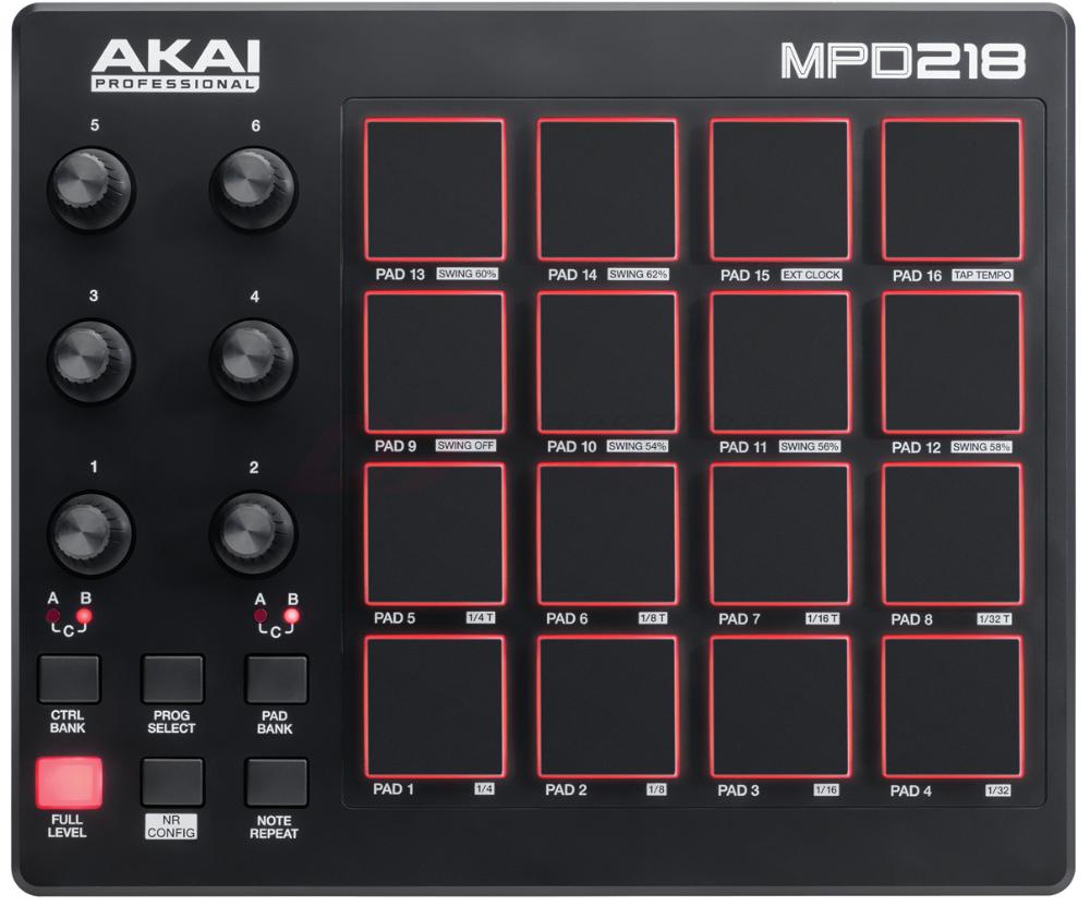 фото MIDI-контроллер Akai Pro MPD218, MPD218