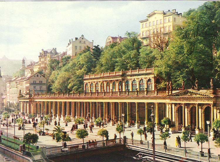 фото Почтовая открытка "Karlovy Vary". Словакия, конец ХХ века Orbis