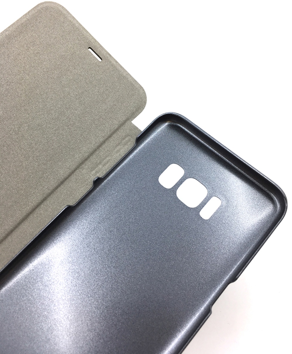 фото Чехол для сотового телефона Мобильная мода Samsung S8 Plus Чехол-книжка пластиковая Nillkin, Sparkle, 14864, серый