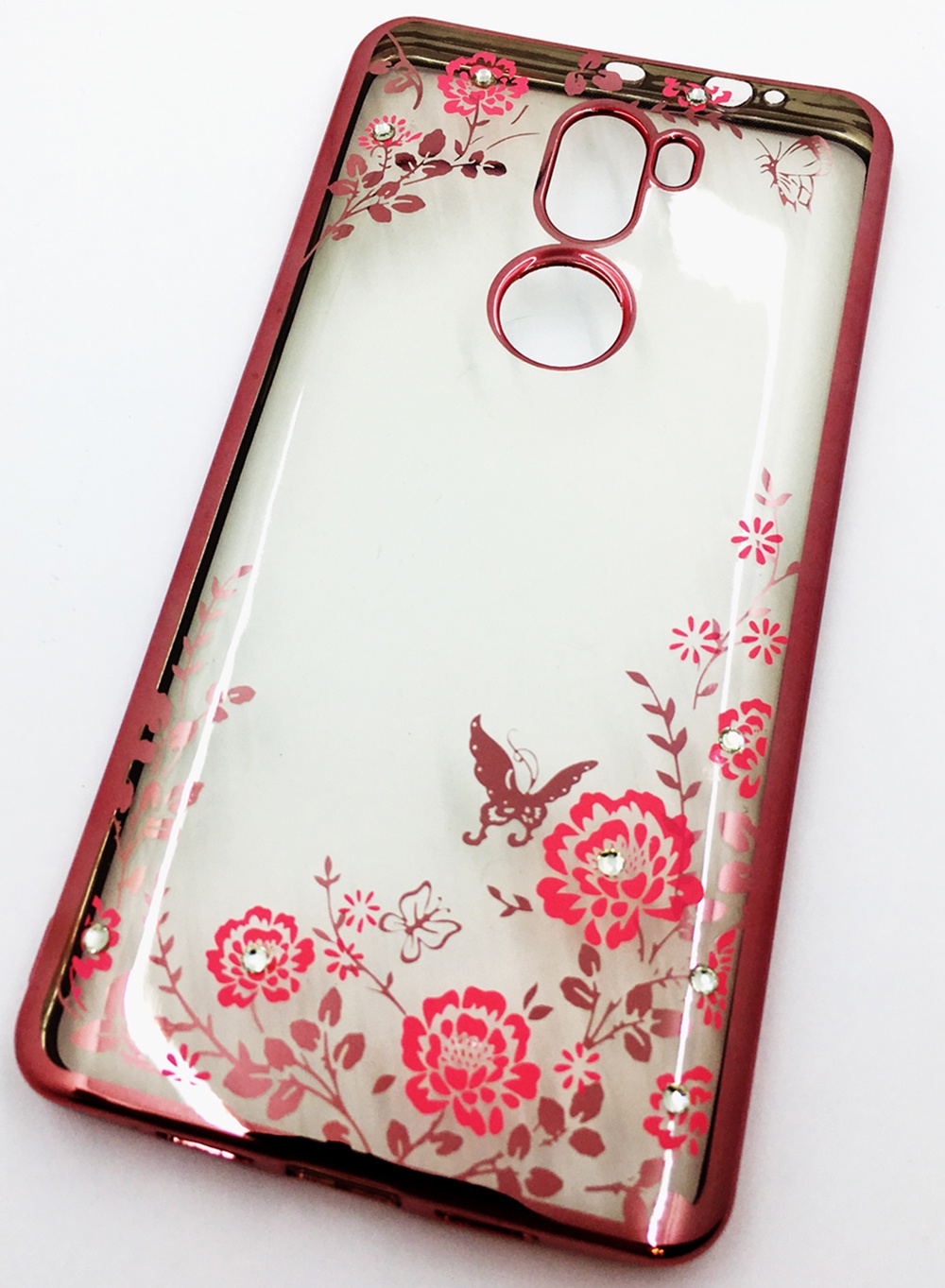Чехол для сотового телефона Мобильная мода Xiaomi Mi5S Plus Силиконовая, прозрачная накладка со стразами, розовый