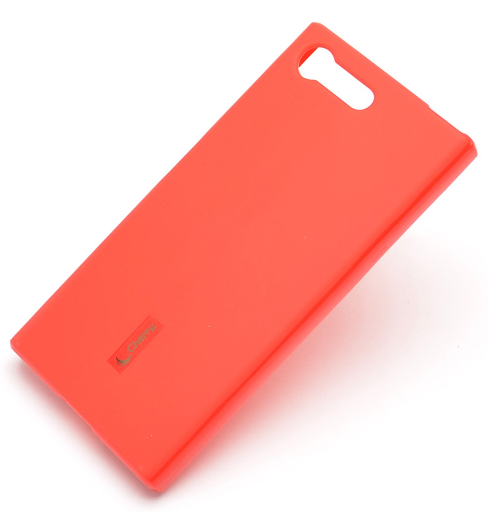 Чехол для сотового телефона Cherry Sony X mini Накладка резиновая с пленкой на экран Cherry, CRR-903, красный