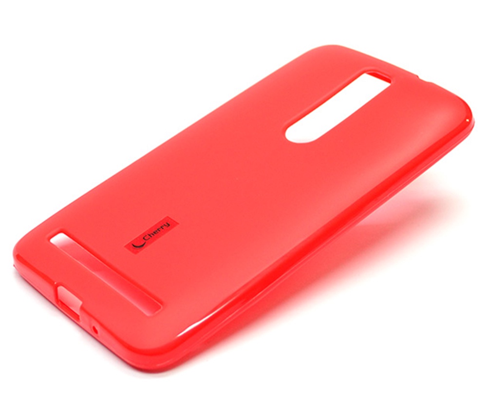 Чехол для сотового телефона Cherry Asus Zenfone 2 ZE551ML Накладка резиновая с пленкой на экран, красный