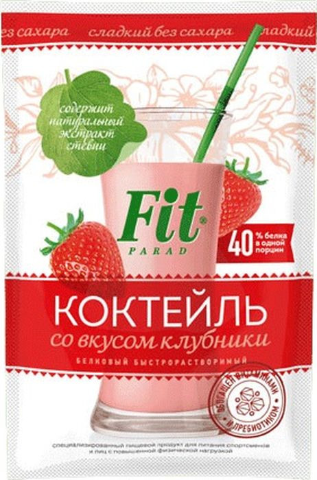 фото Коктейль злаковый FitPARAD Клубника, 30 г