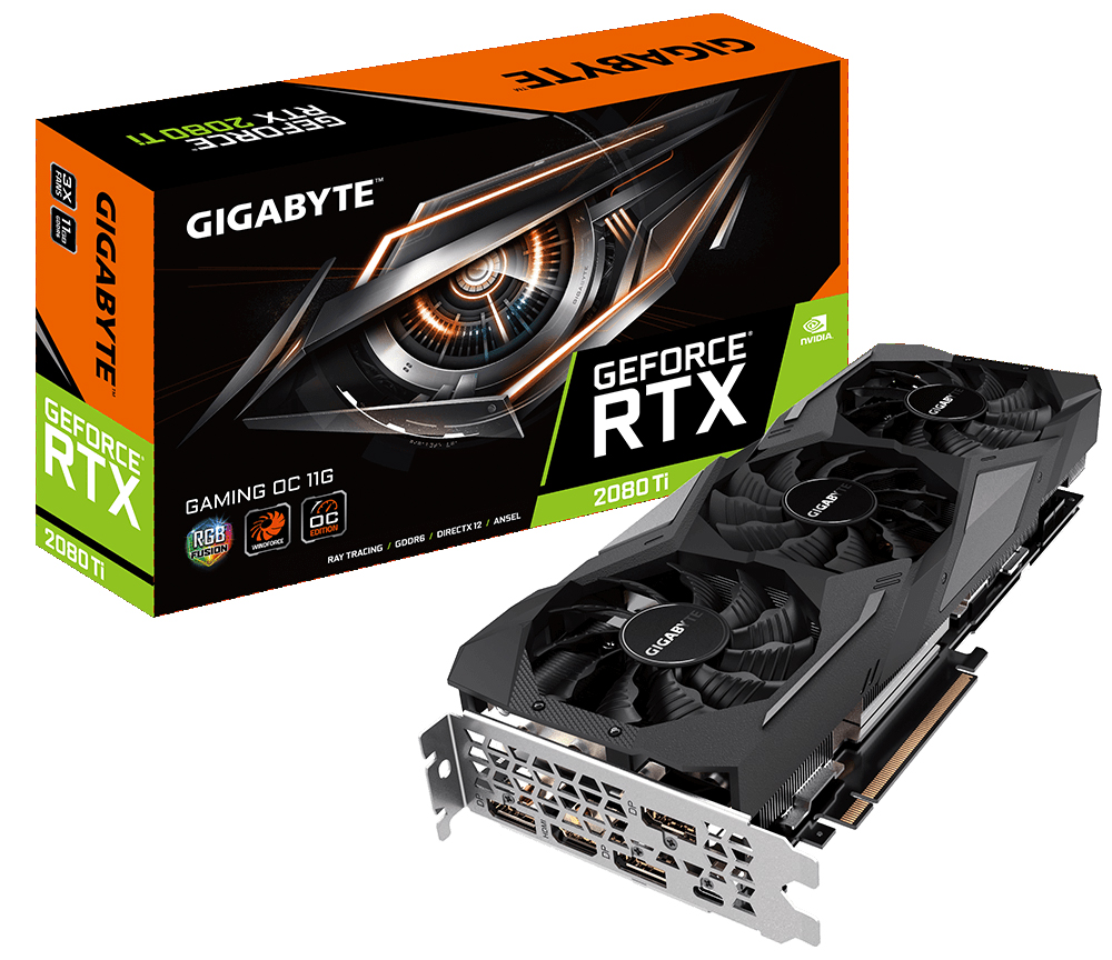 фото Видеокарта Gigabyte GeForce RTX 2080 Ti Gaming OC 11GB, GV-N208TGaming OC-11GC