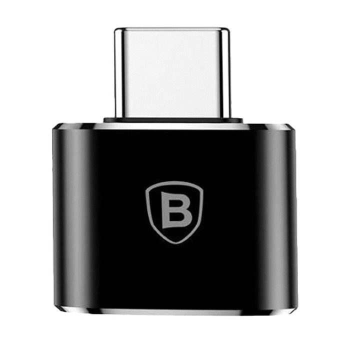 Адаптер-переходник Baseus (OTG) Type-C to USB 2.0 для Macbook converter 2.4A, черный Адаптер-переходник Baseus (OTG) Type-C to USB 2.0 для Macbook converter 2.4A, черный
