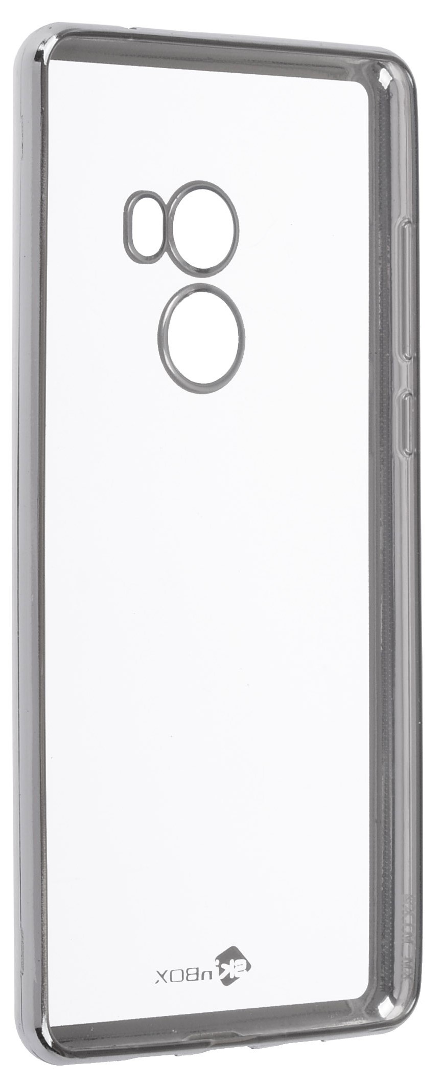 фото Чехол для сотового телефона skinBOX Silicone chrome border, 4630042524408, серебристый