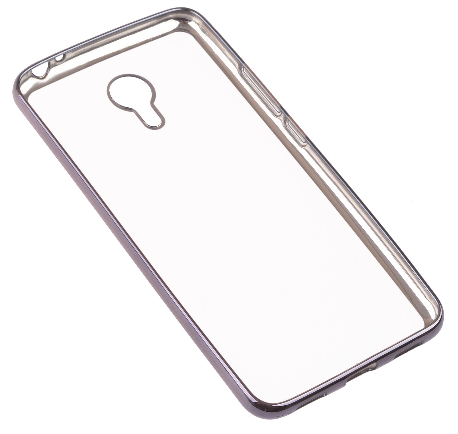 фото Чехол для сотового телефона skinBOX Silicone chrome border, 4630042528673