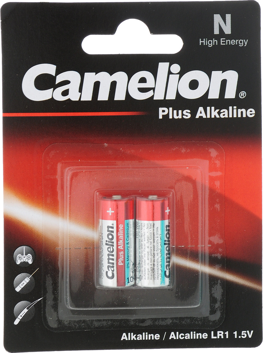 фото Camelion LR1-BP2, батарейка,1.5В, 2 шт