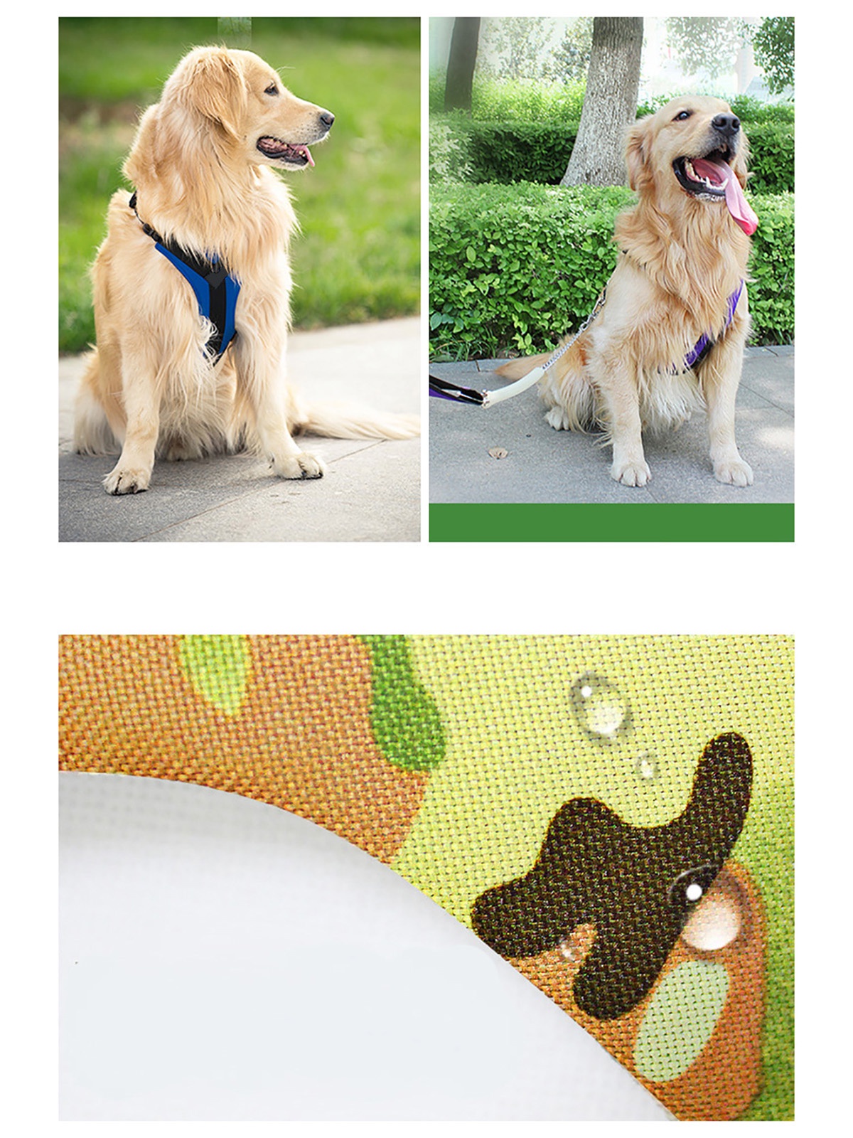 фото Шлейка Pets & Friends ошейник для собак цвета хаки под грудь, размер L PF-DHF-01, хаки