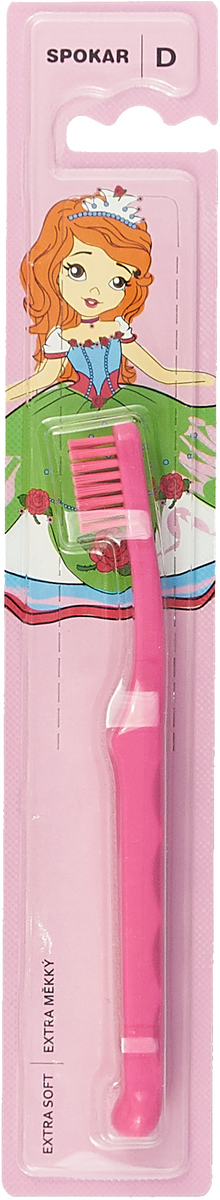 Зубная щетка Spokar Plus, детская, розовый