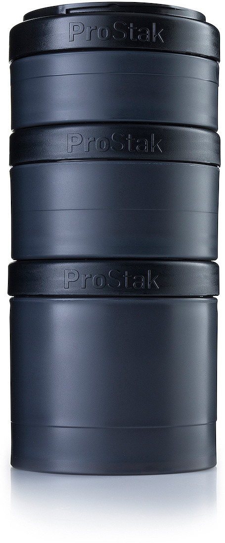 фото Набор спортивных контейнеров BlenderBottle ProStak Expansion Pak с таблетницей, BB-PREX-FBLK, черный, 4 предмета
