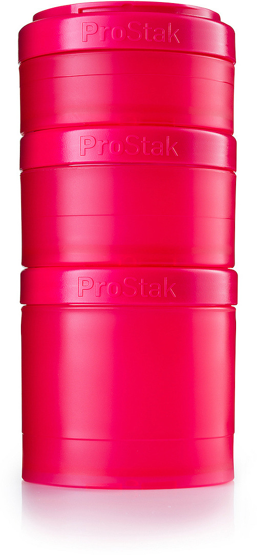 фото Набор спортивных контейнеров BlenderBottle ProStak Expansion Pak с таблетницей, BB-PREX-FPIN, розовый, 4 предмета