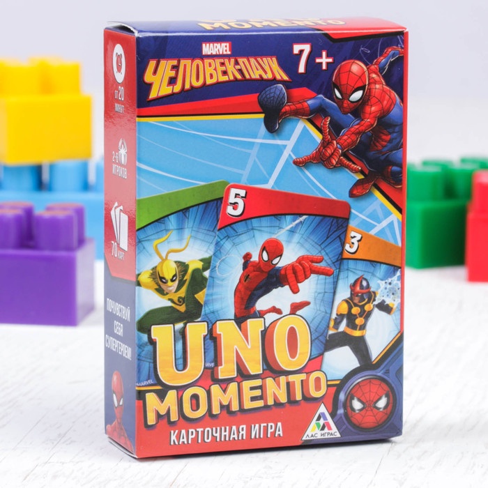 фото Настольная игра Disney Игра карточная "UNO momento. Человек-паук!"