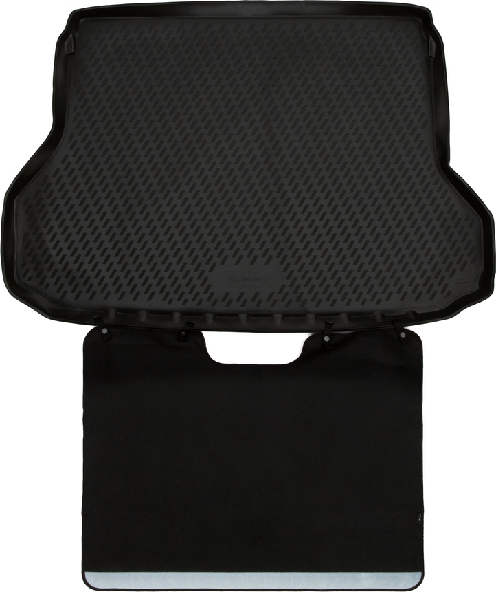 Коврик в багажник ELEMENT с функцией защиты бампера Econom для Nissan X-Trail, 03/2015->, внед.