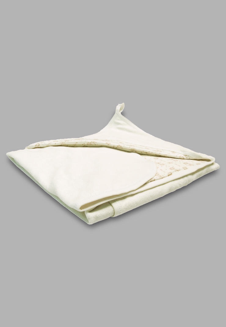 Полотенце детское Сонный гномик Пеленка махровая, кремовый
