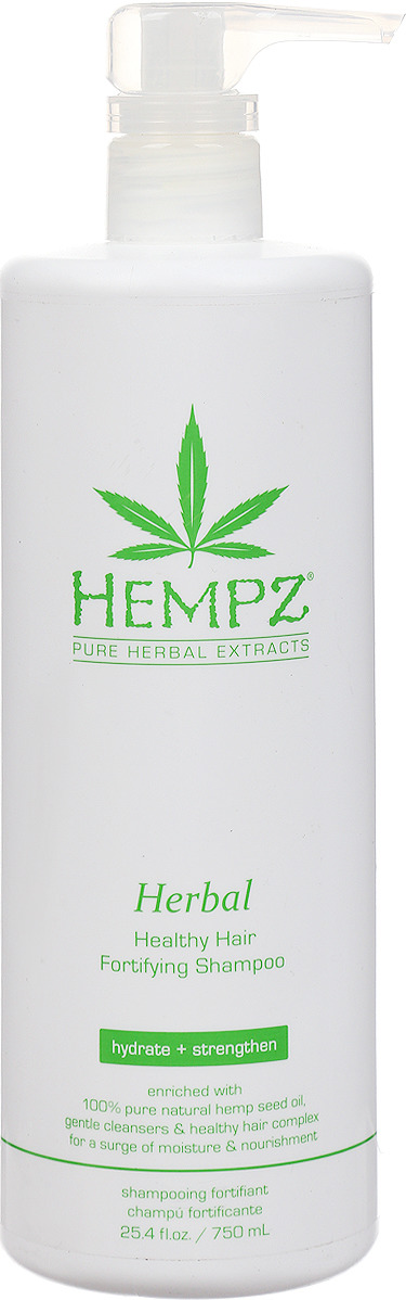 фото Шампунь для волос Hempz Herbal Healthy Hair Fortifying растительный, укрепляющий, 750 мл