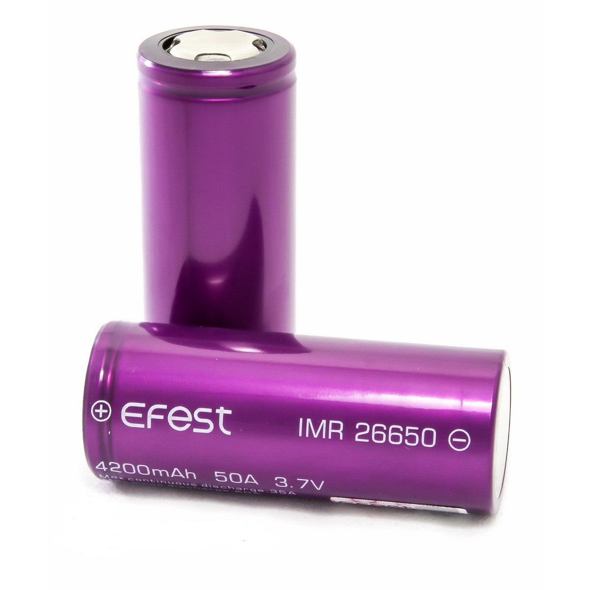 фото Аккумуляторная батарейка EFEST IMR26650 4200mah-50A EF-4200, форм-фактор 26650
