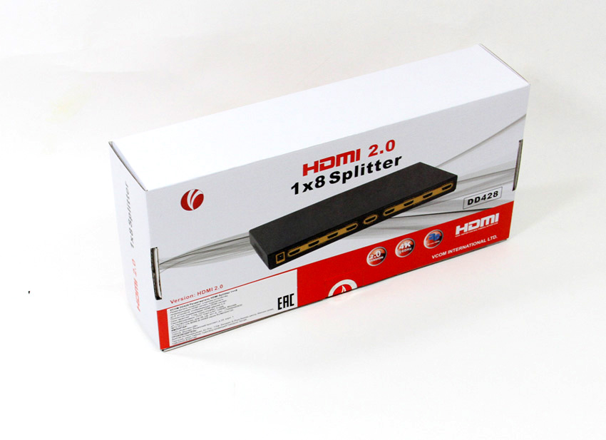 фото Разветвитель HDMI Spliitter 1->8 2.0v, VCOM <DD428>