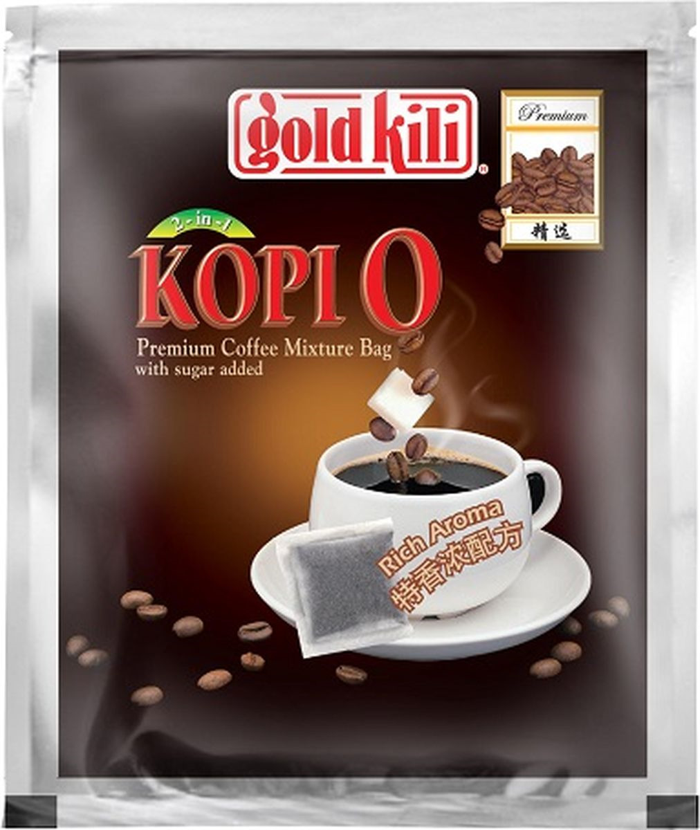 фото Кофе молотый Gold Kili Копи О 2 в 1, с сахаром, 30 шт по 17 г