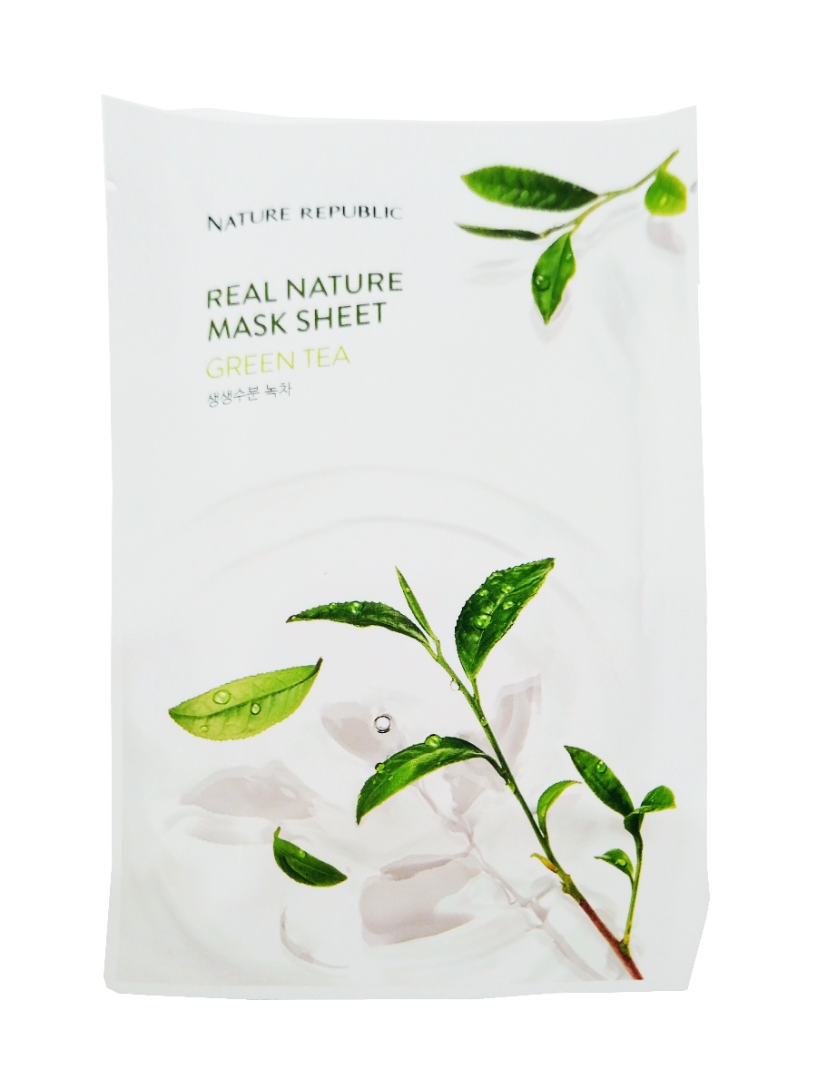 фото Маска косметическая Innisfree Маска для лица с экстрактом зеленого чая It’s Real Squeeze Mask Green Tea