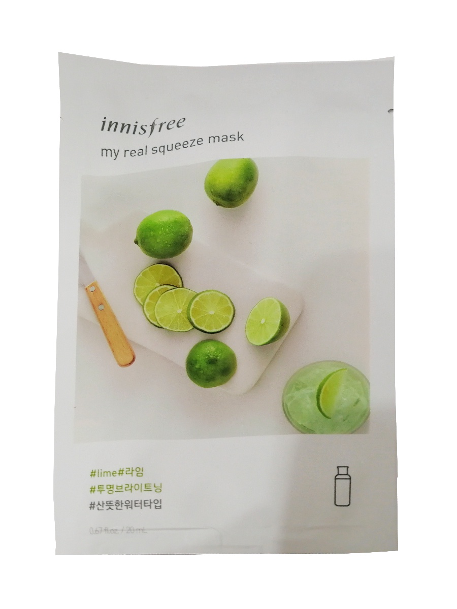 фото Innisfree It's Real маска для лица с экстрактом лайма