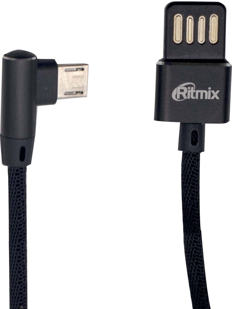 фото Кабель Ritmix RCC-418 USB - microUSB, 15120020, черный, 1 м