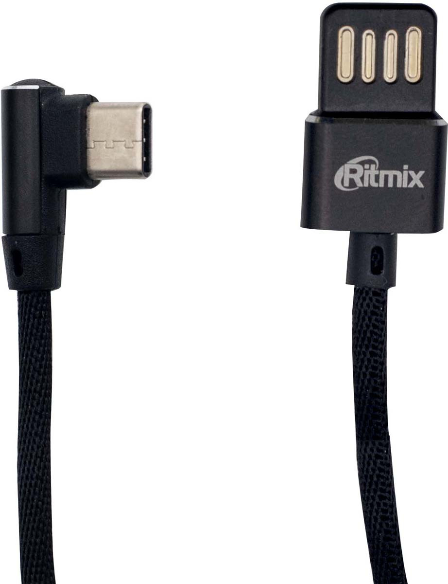 фото Кабель Ritmix RCC-438 USB C, 15120021, черный, 1 м