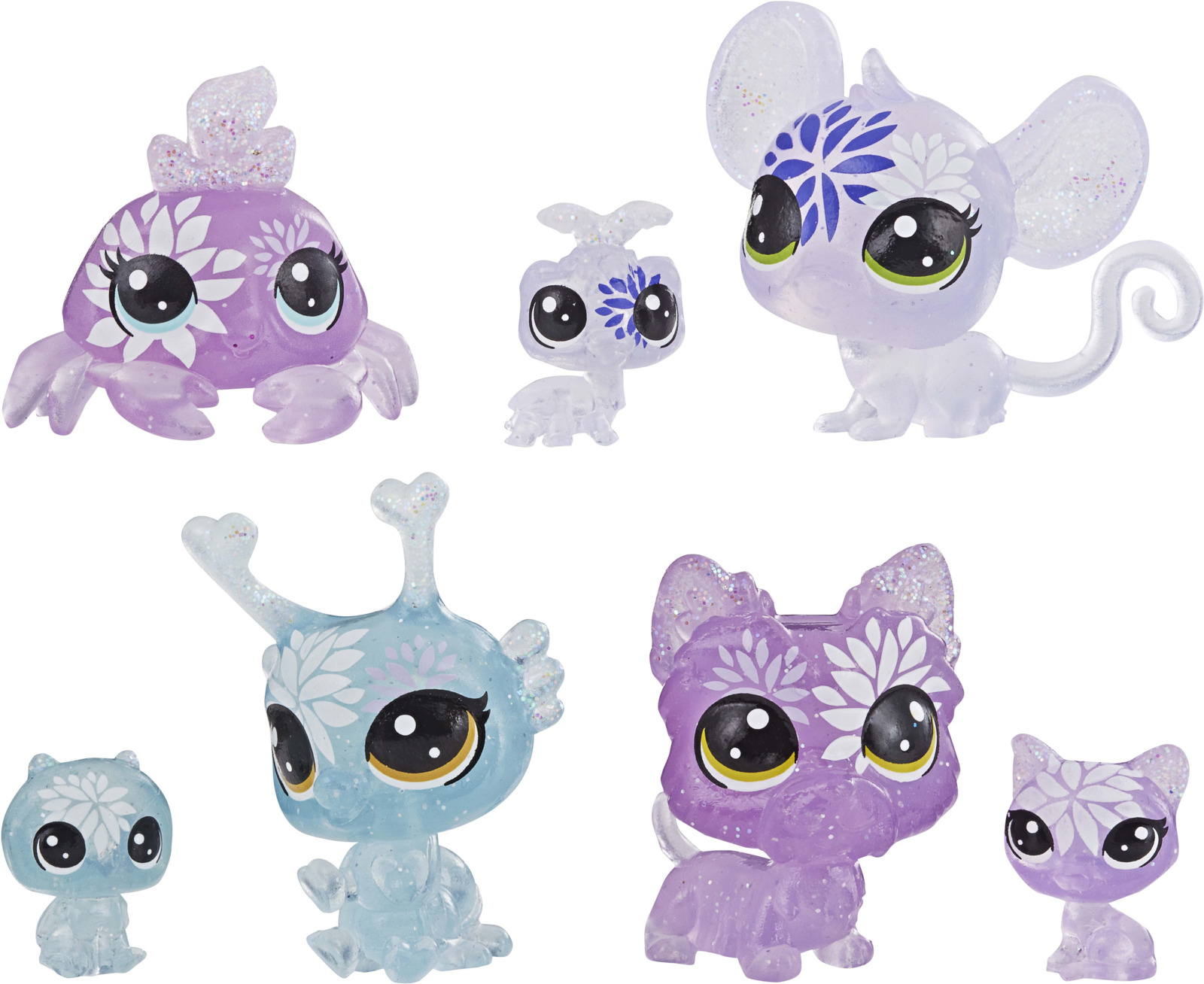 Игровой набор Littlest Pet Shop Core 7 Цветочных Петов, E5149EU4, цвет: фиолетовый