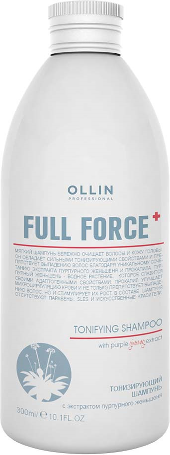 Ollin Тонизирующий шампунь с экстрактом пурпурного женьшеня Full Force Hair Growth Tonic Shampoo 300 мл цена Ollin Тонизирующий шампунь с экстрактом пурпурного женьшеня Full Force Hair Growth Tonic Shampoo 300 мл цены онлайн