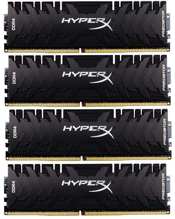 фото Модуль оперативной памяти Kingston HyperX Predator DDR4 DIMM 32Гб (4х8Гб) 2400MHz CL12, HX424C12PB3K4/32