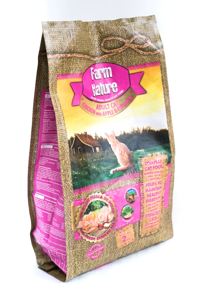 Корм для кошек farm. Сухой корм Farm natural Feed. Корм с курицей и яблоками. Pocket Farm c кошачий.