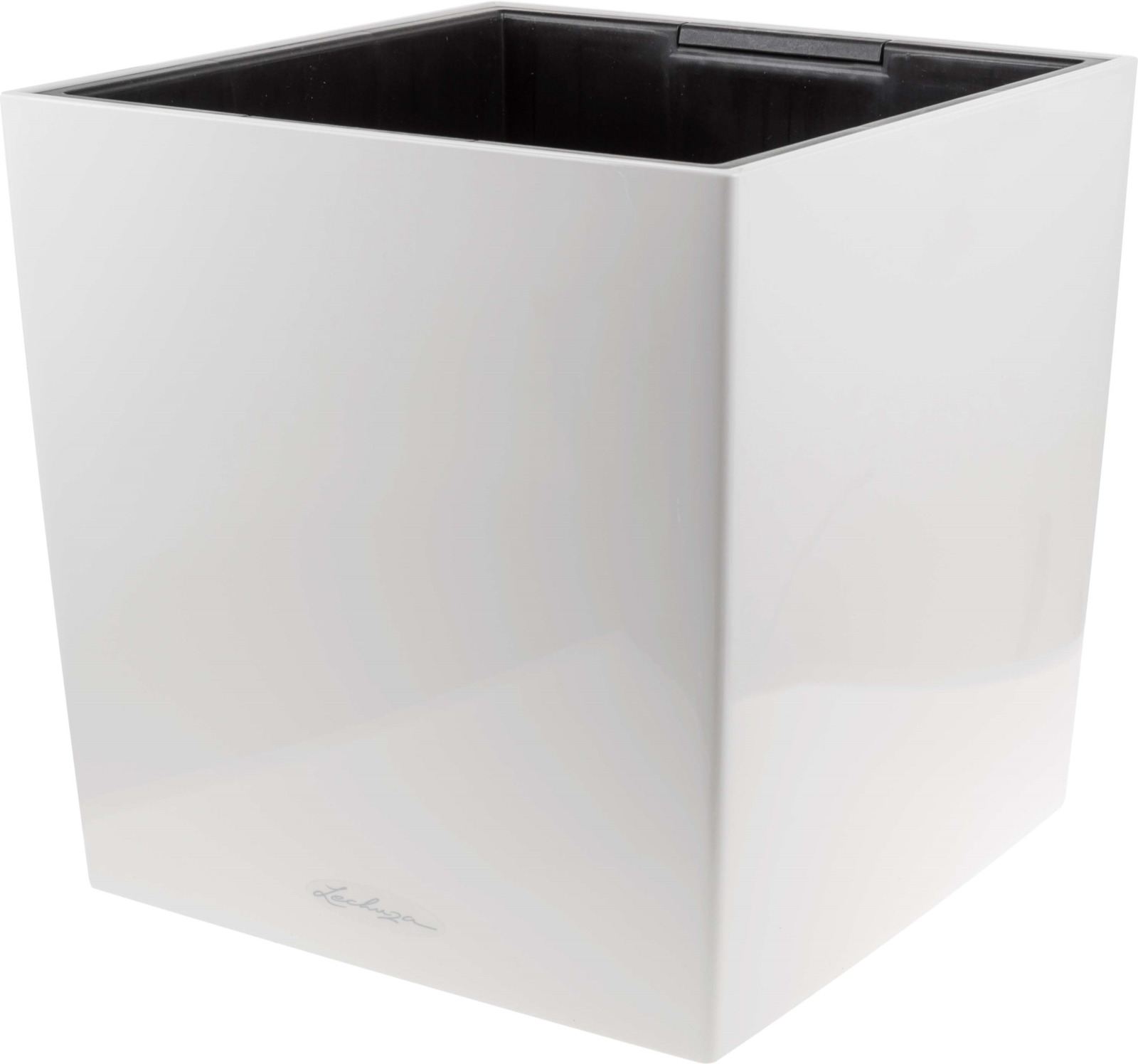 Кашпо Lechuza Cube Premium Complete, 4008789163608, белый глянцевый, 40 х 40 х 40 см