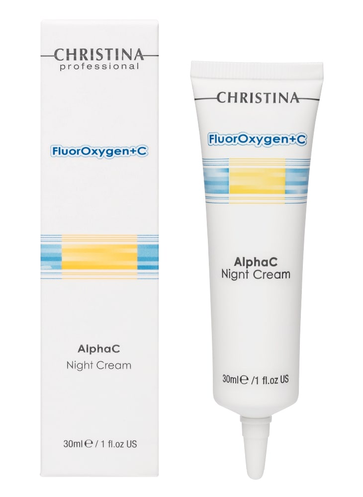 Крем для ухода за кожей CHRISTINA Ночной крем с витамином С FluorOxygen +C Alpha C Night Cream
