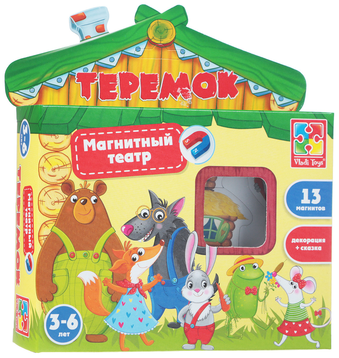 Магнитный театр Vladi Toys Теремок — купить в интернет-магазине OZON с ...