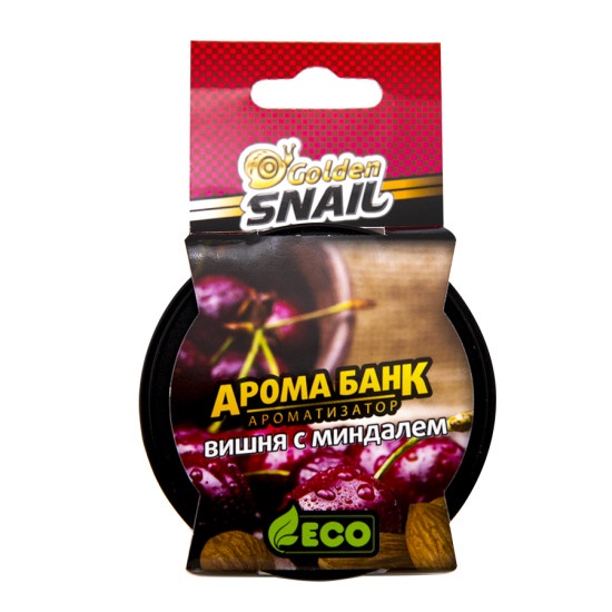 Автомобильный ароматизатор Golden Snail АРОМА БАНК ЭКО (Вишня с миндалем)