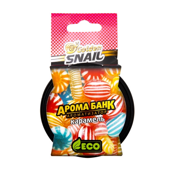 Автомобильный ароматизатор Golden Snail АРОМА БАНК ЭКО (Карамель)
