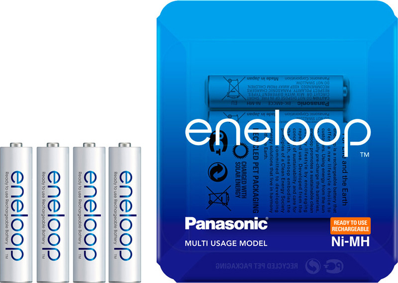 фото Аккумулятор Panasonic Eneloop, BK-4MCCE/4LE, тип ААА, 750 mAh, 4 шт