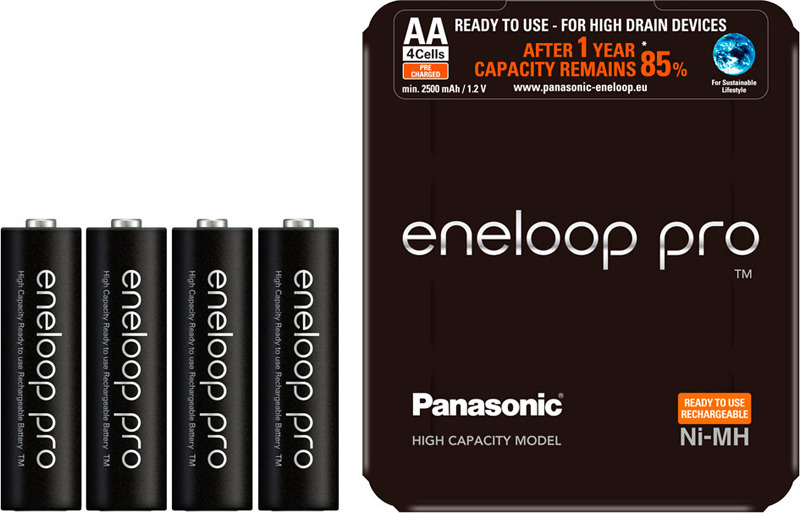 фото Аккумулятор Panasonic Eneloop Pro, BK-3HCDE/4LE, тип АА, 2450 mAh, 4 шт