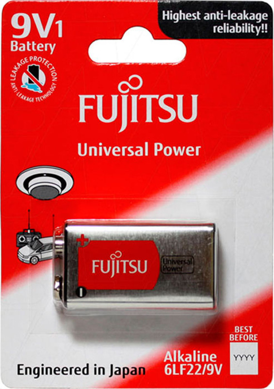 фото Батарейка щелочная Fujitsu Universal Power, 86660, тип Крона