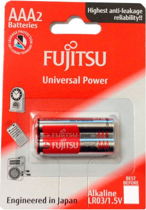 фото Батарейка щелочная Fujitsu Universal Power, 86350, тип ААА, 2 шт