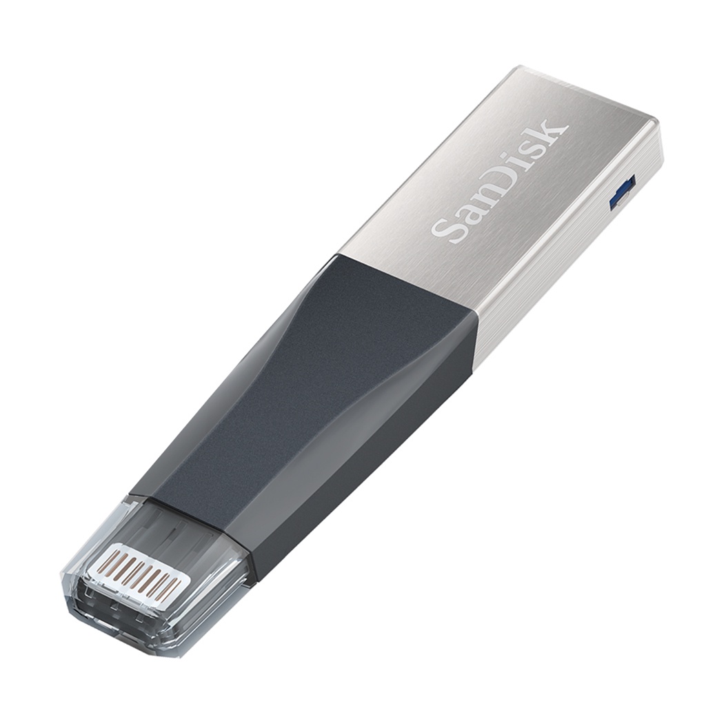 фото USB Флеш-накопитель SanDisk USB 3.0 16GB iXpand Mini for iPhone and iPad, черный