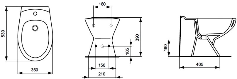 фото Биде Ideal Standard Биде, белый