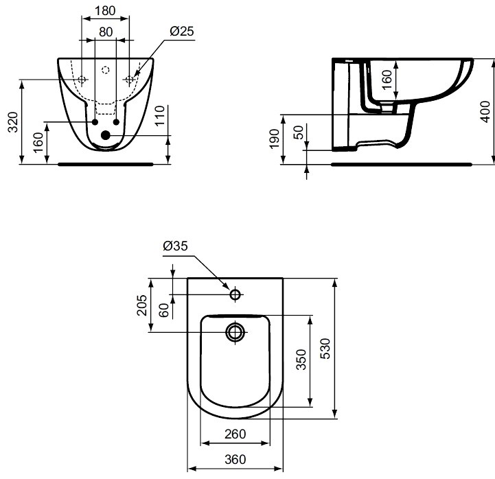 фото Биде Ideal Standard Биде, белый