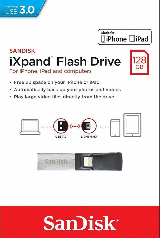 фото USB Флеш-накопитель SanDisk iXPAND, черный