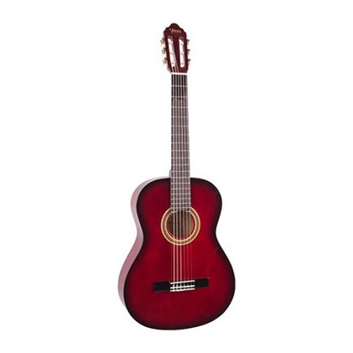 Классическая гитара Valencia VC104RDS, красный