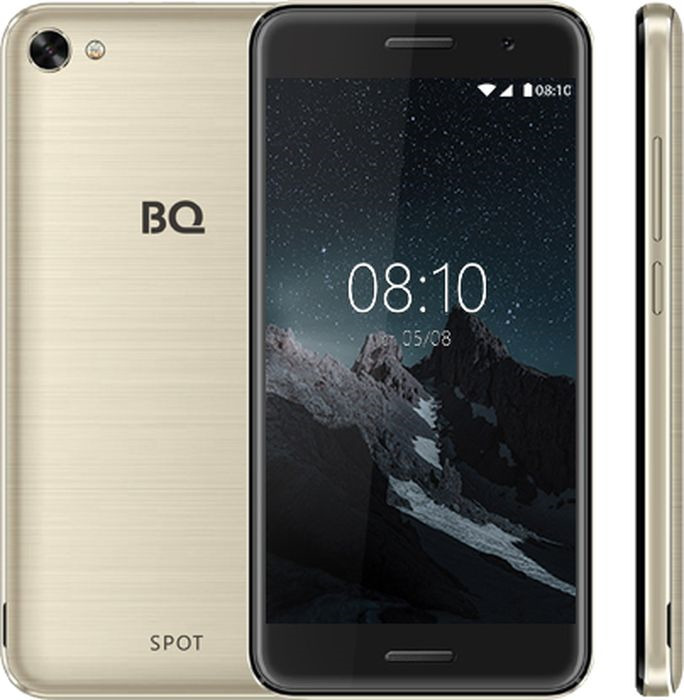 фото Смартфон BQ Spot, 8 ГБ, золотой Bq mobile