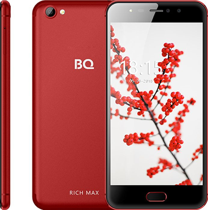 фото Смартфон BQ Rich Max, 16 ГБ, красный Bq mobile