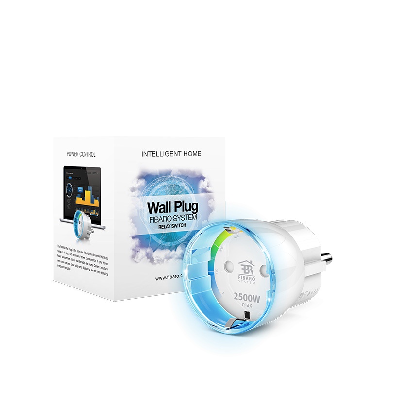 фото Модуль управления Fibaro Модуль-выключатель в розетку Wall Plug с измерением энергопотребления